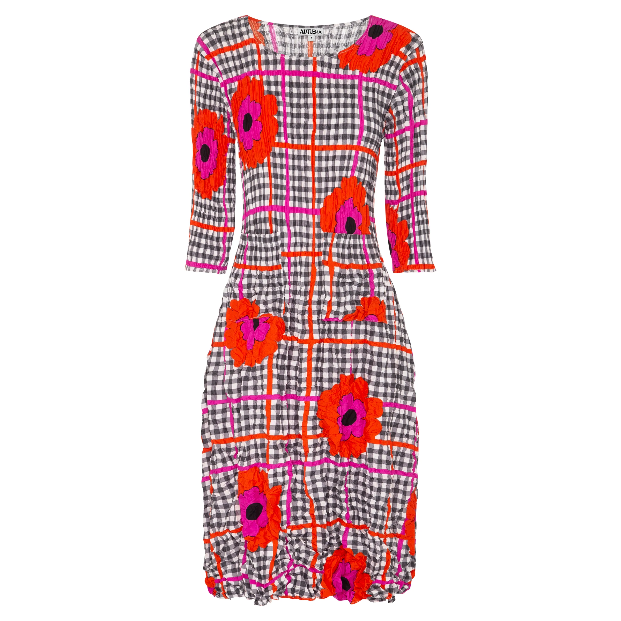3/4 Sleeve Smash Dress - Prints - Image 6