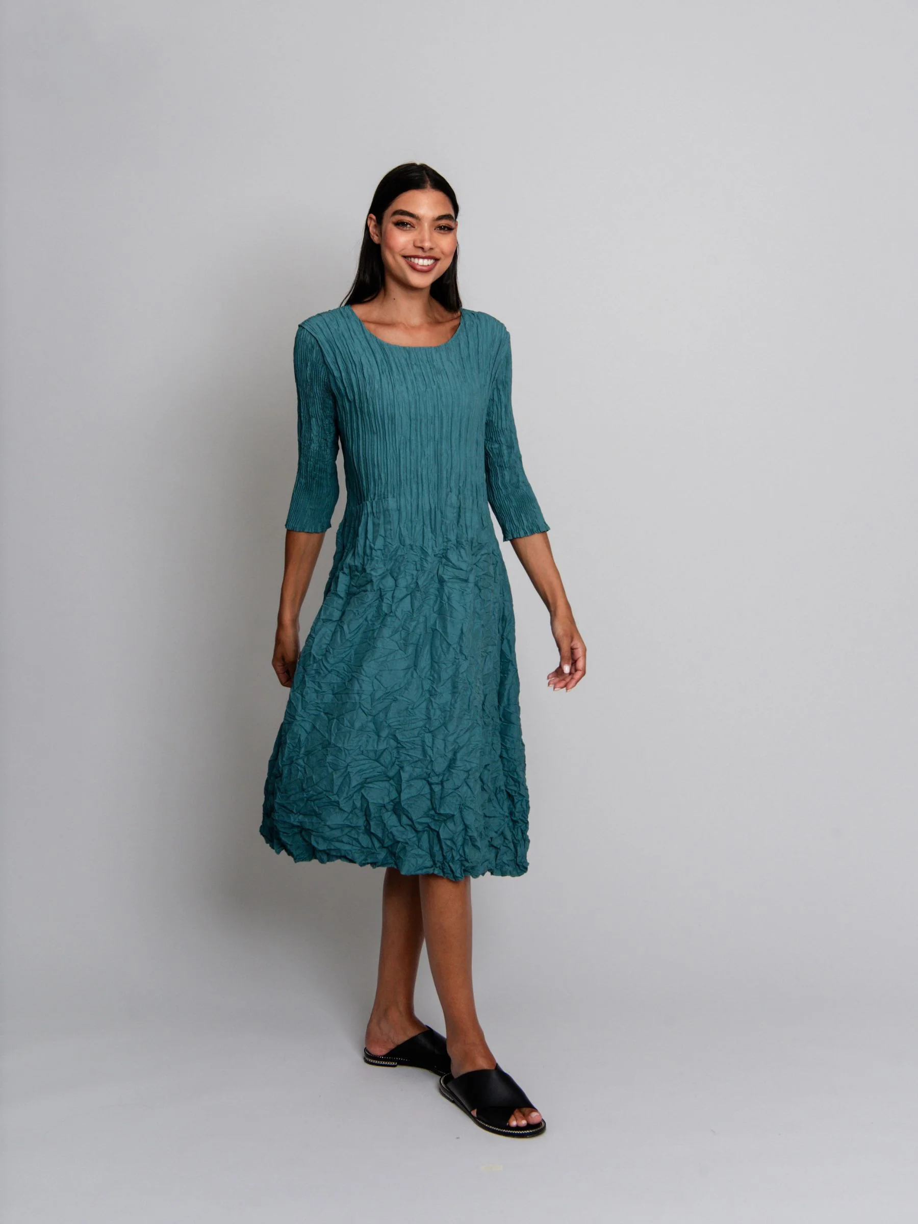3/4 Sleeve Smash Pocket Dress - Plain Colours | AW26 - Image 13