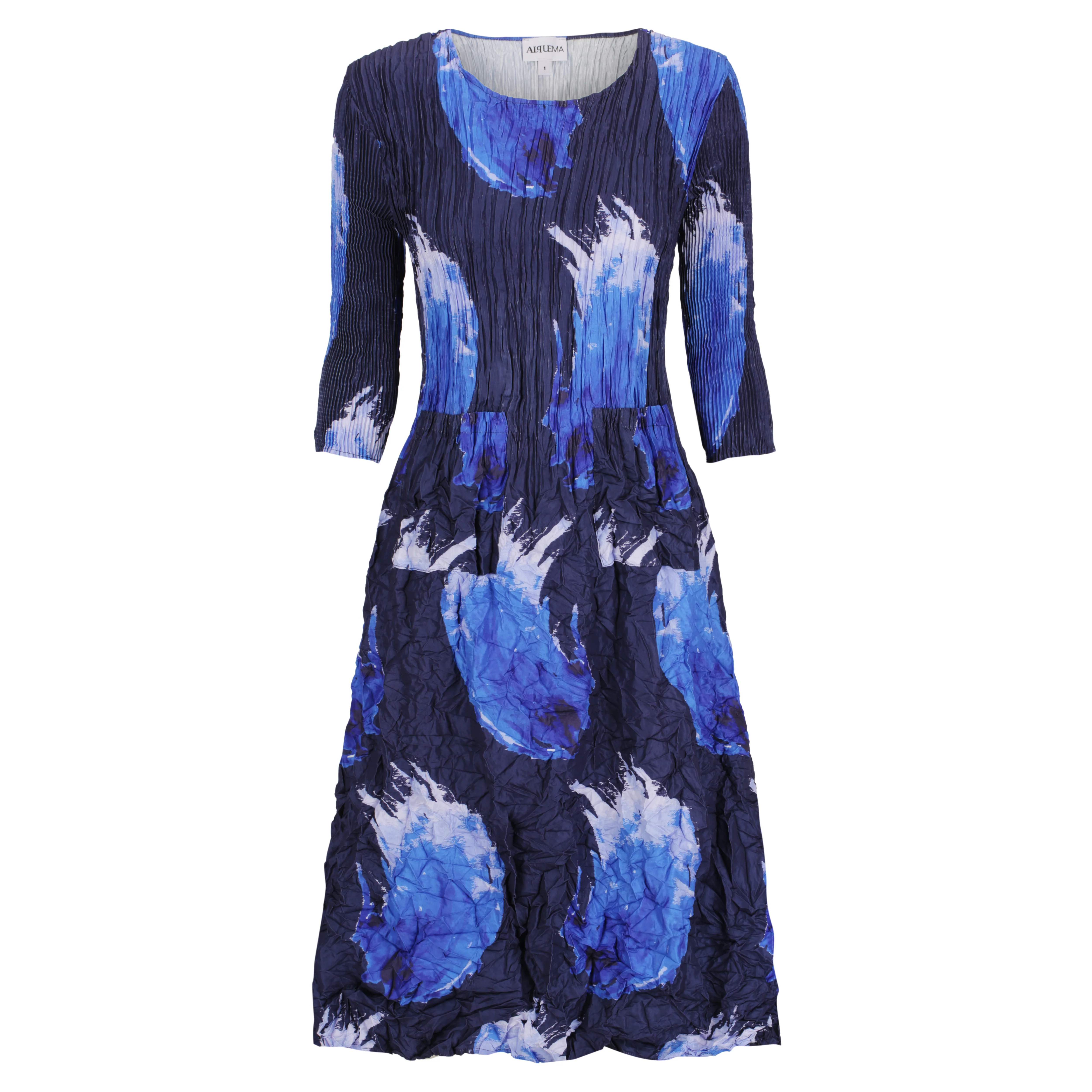 3/4 Sleeve Smash Pocket Dress - Prints - Image 11