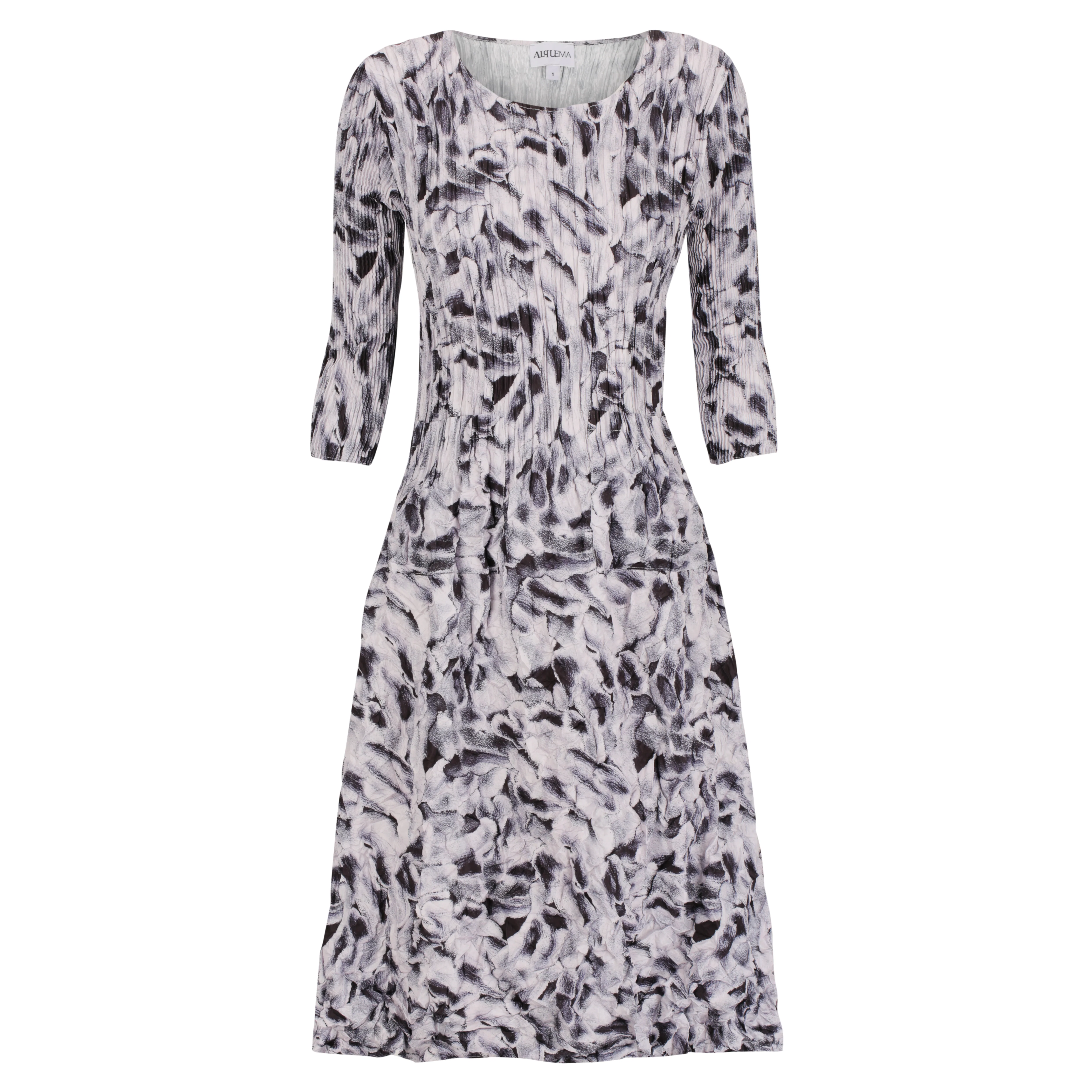 3/4 Sleeve Smash Pocket Dress - Prints - Image 12