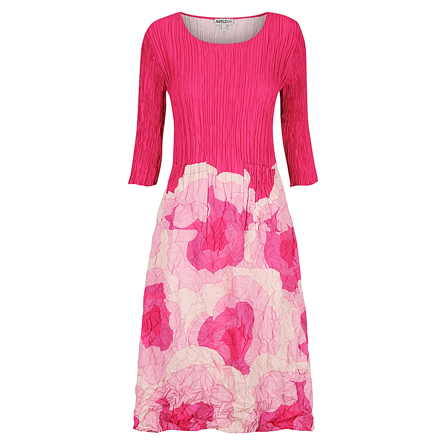 3/4 Sleeve Smash Pocket Dress - Prints - Image 10