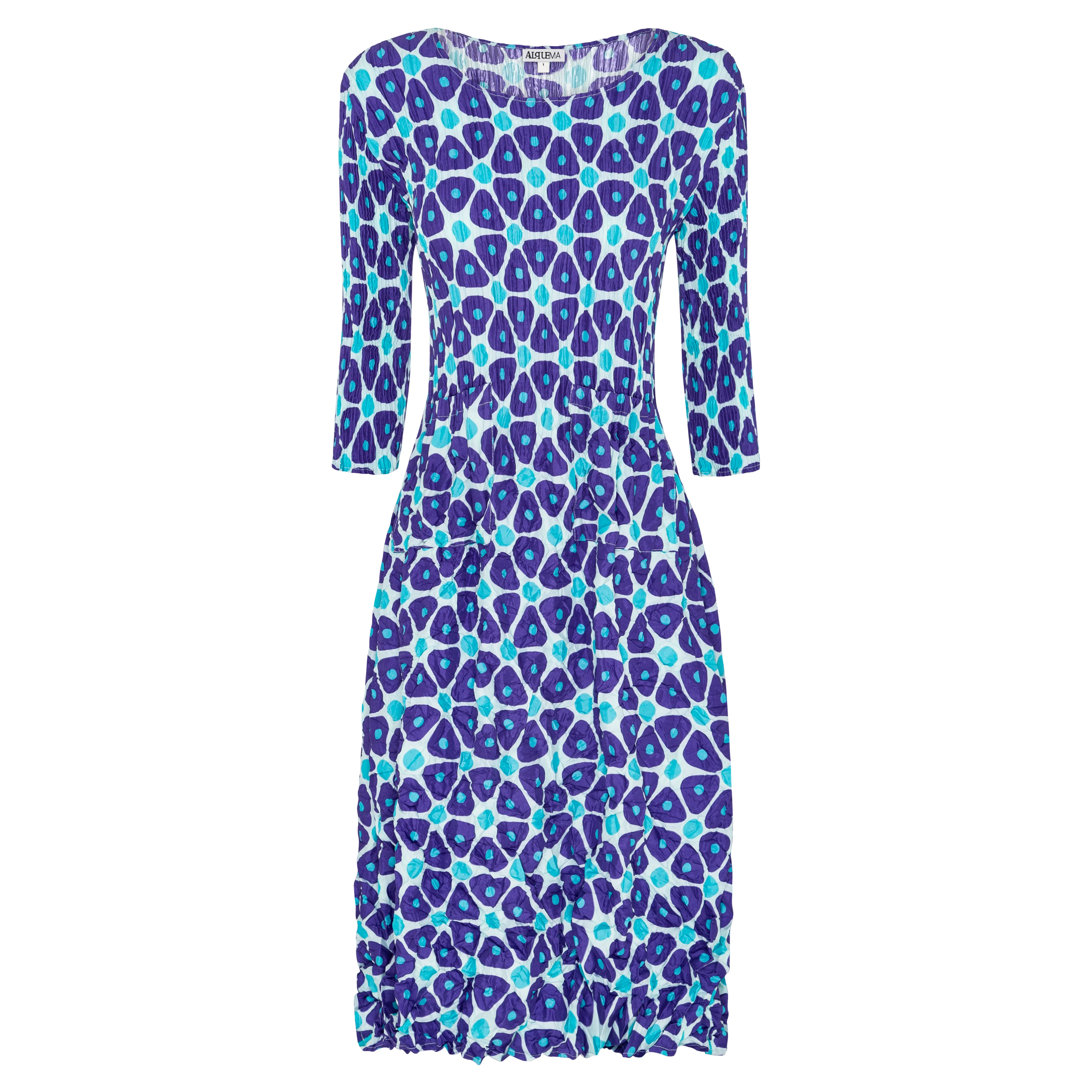 3/4 Sleeve Smash Pocket Dress - Prints - Image 21